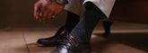 Premium quality socks folded neatly highlighting fine knit and texture.